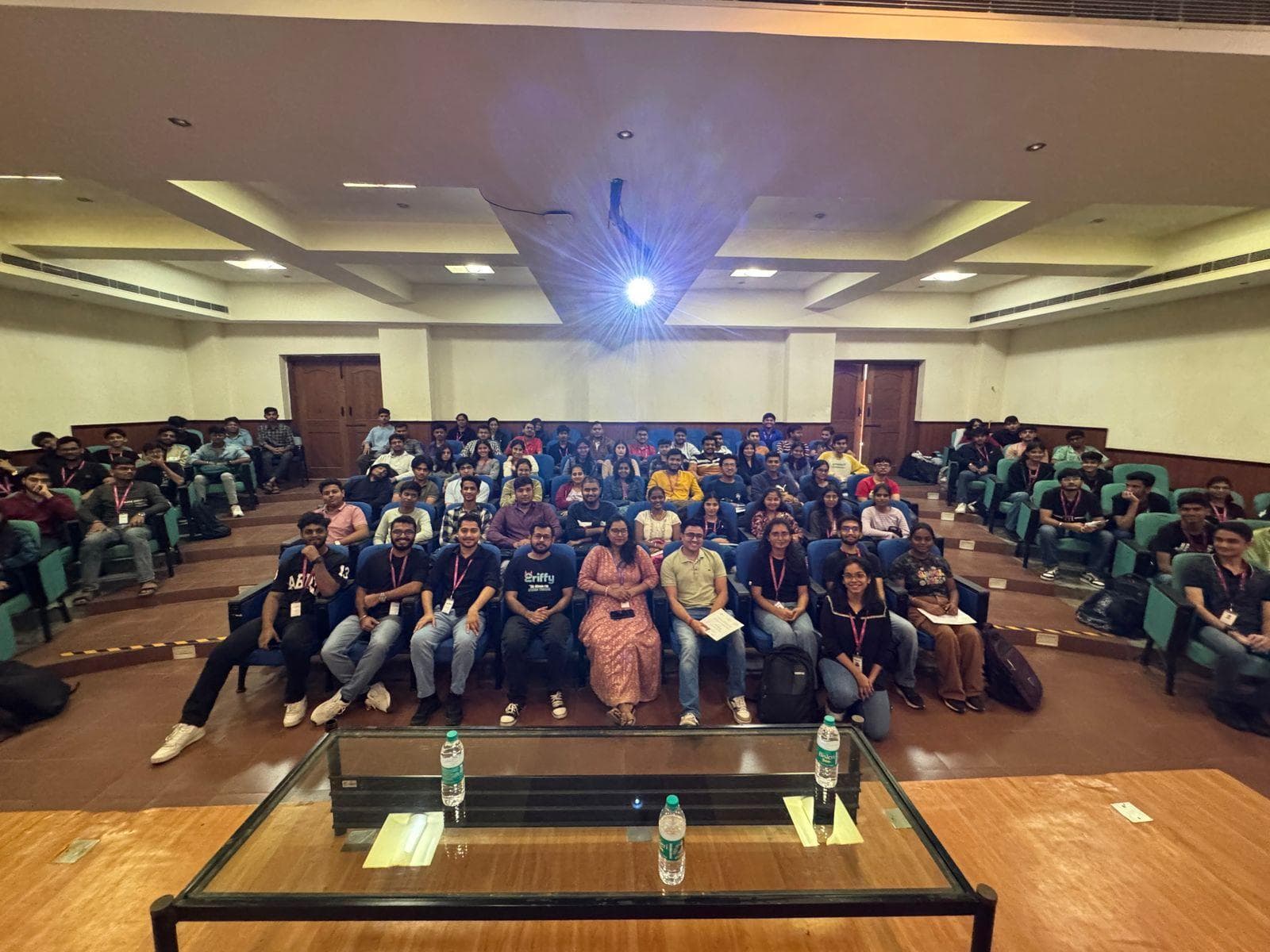 A two-phase hackathon encouraging cross-semester innovation, culminating in live demos judged by industry experts.